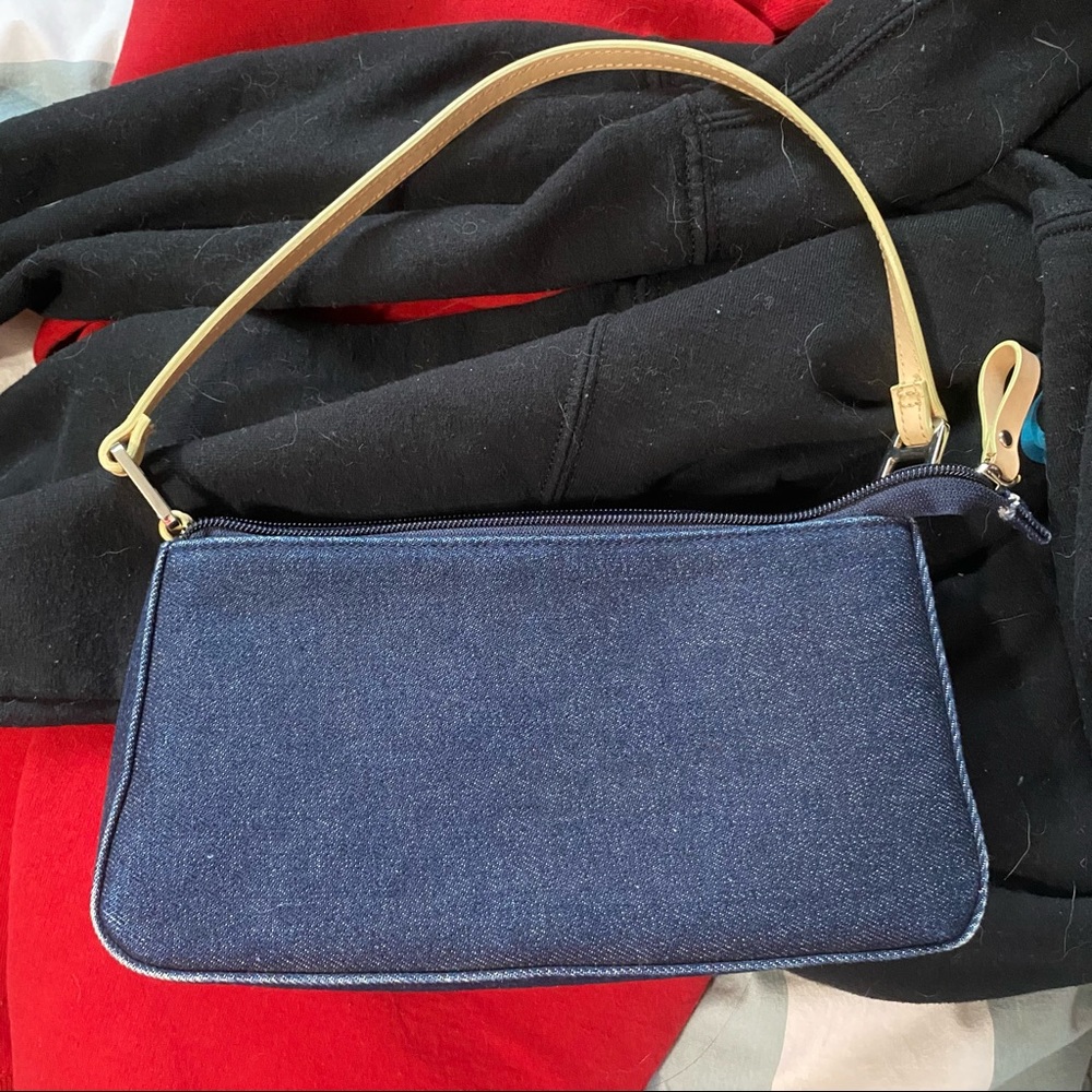 y2k style shoulder baguette bag